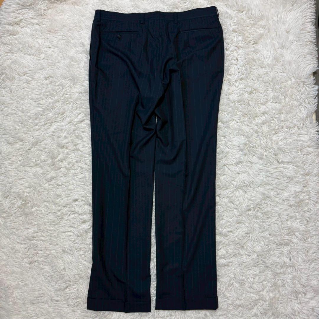 ✨極美品/2XL相当✨ドーランドハウス×ゼニア スーツ ストライプ ネイビー