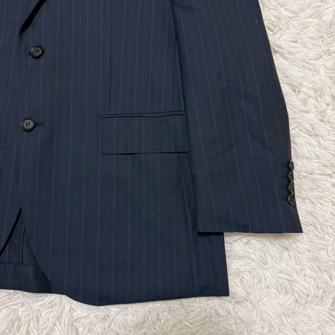 ✨極美品/2XL相当✨ドーランドハウス×ゼニア スーツ ストライプ ネイビー