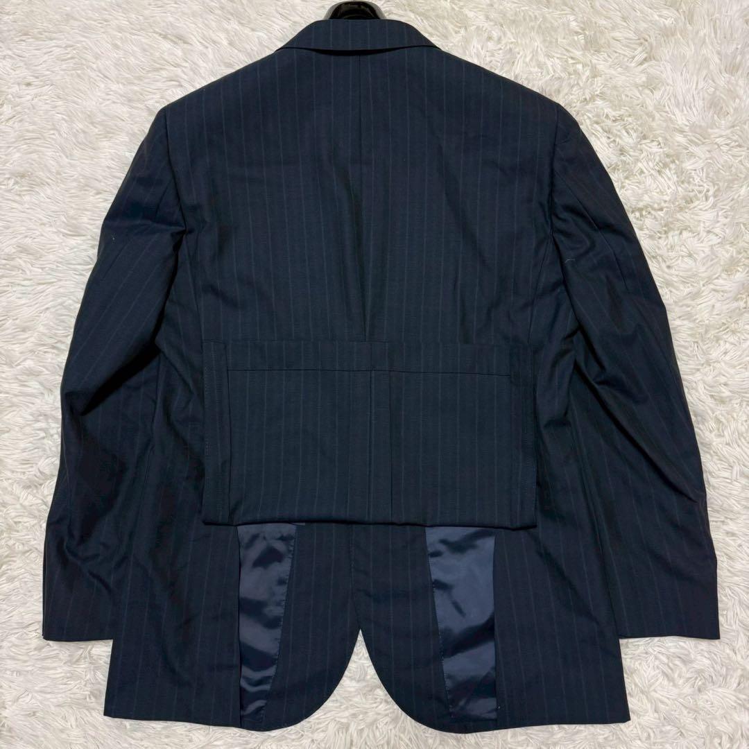 ✨極美品/2XL相当✨ドーランドハウス×ゼニア スーツ ストライプ ネイビー