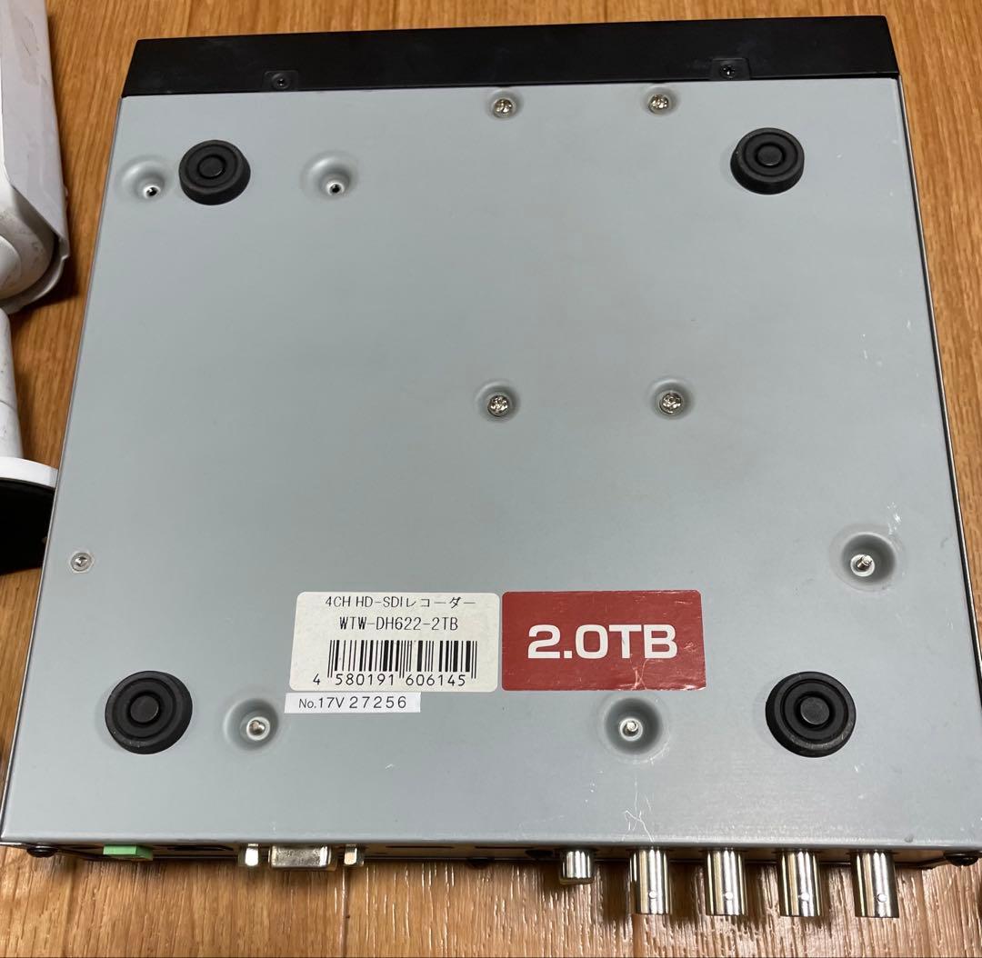 塚本無線 防犯カメラ1台とHDD録画機セット WTW-DH622