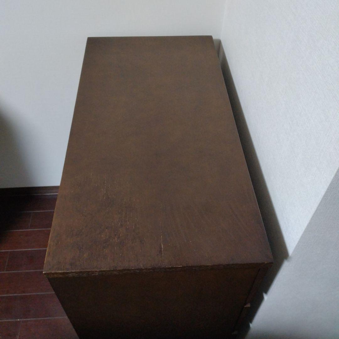 無印良品　ブラウン木製チェスト 4段
