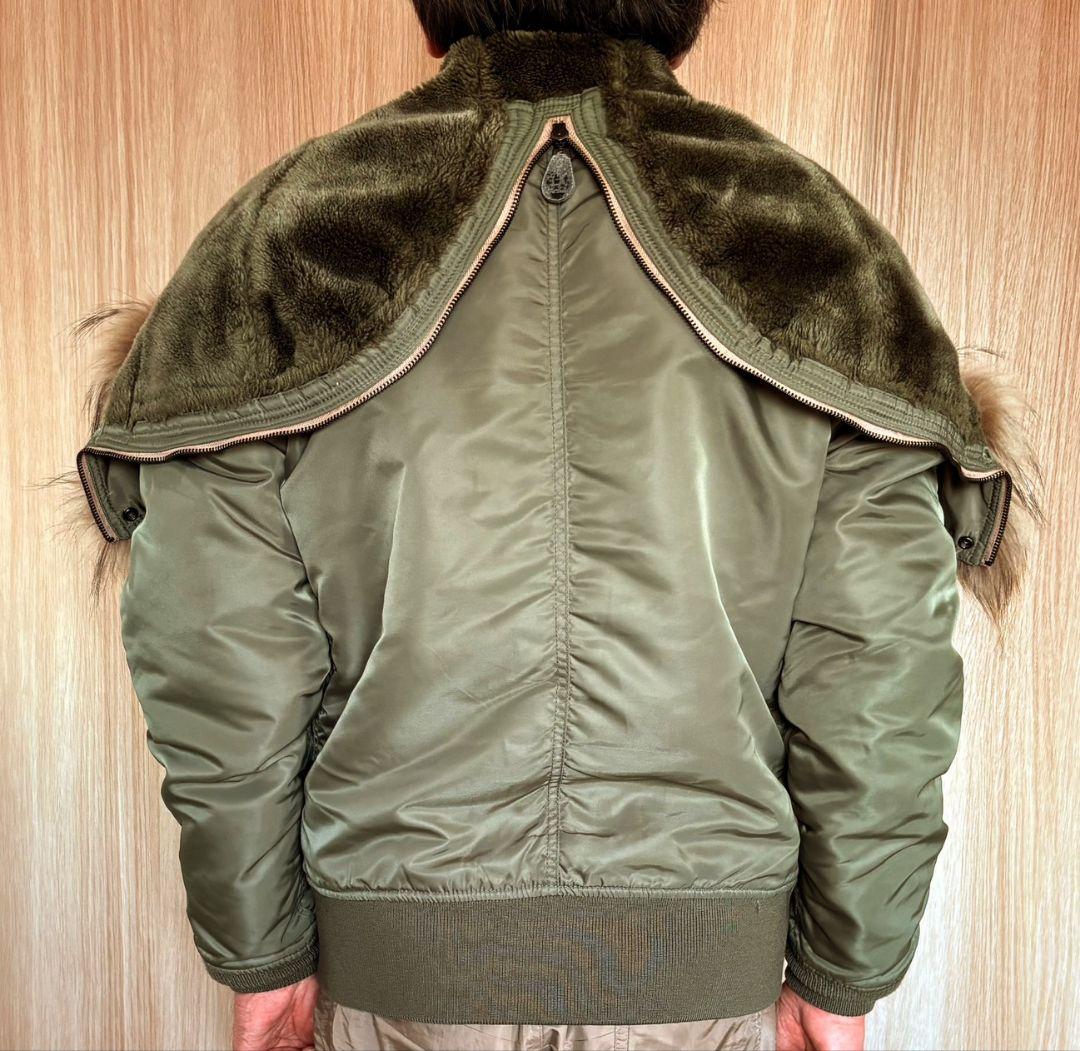 AVIREX N-2B フライトジャケット フード ファーアウター 短丈