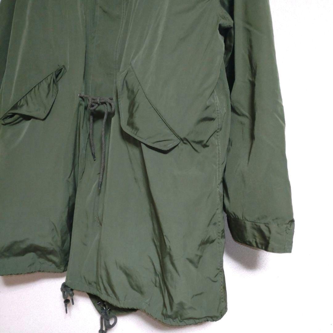 【美品】HOUSTON　メンズ　ライナー付　モッズコート　カーキ　L