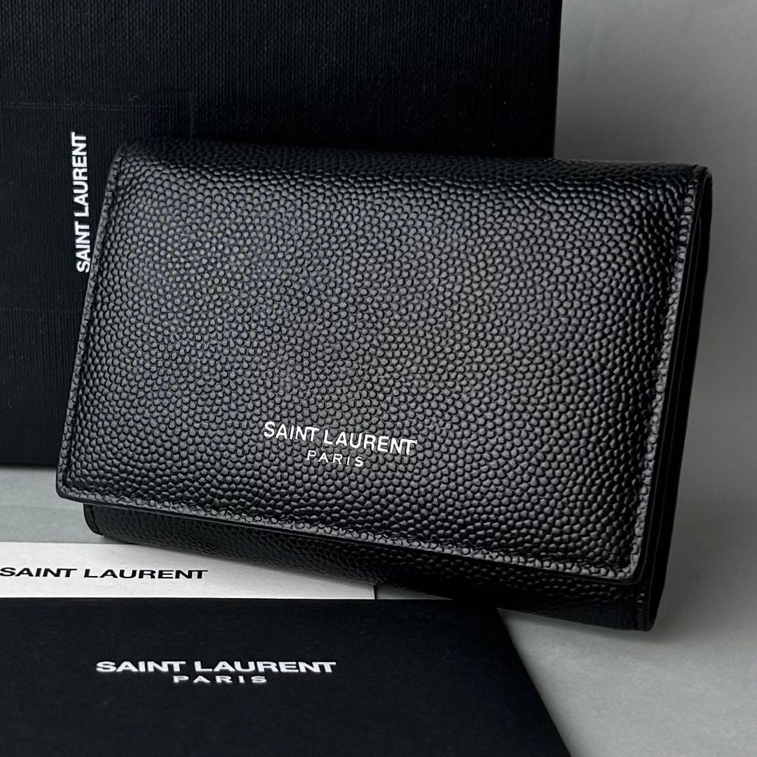 ✨美品✨　イヴ サンローラン　ロゴグラム　6連　キーケース　ブラック　状態良好◎