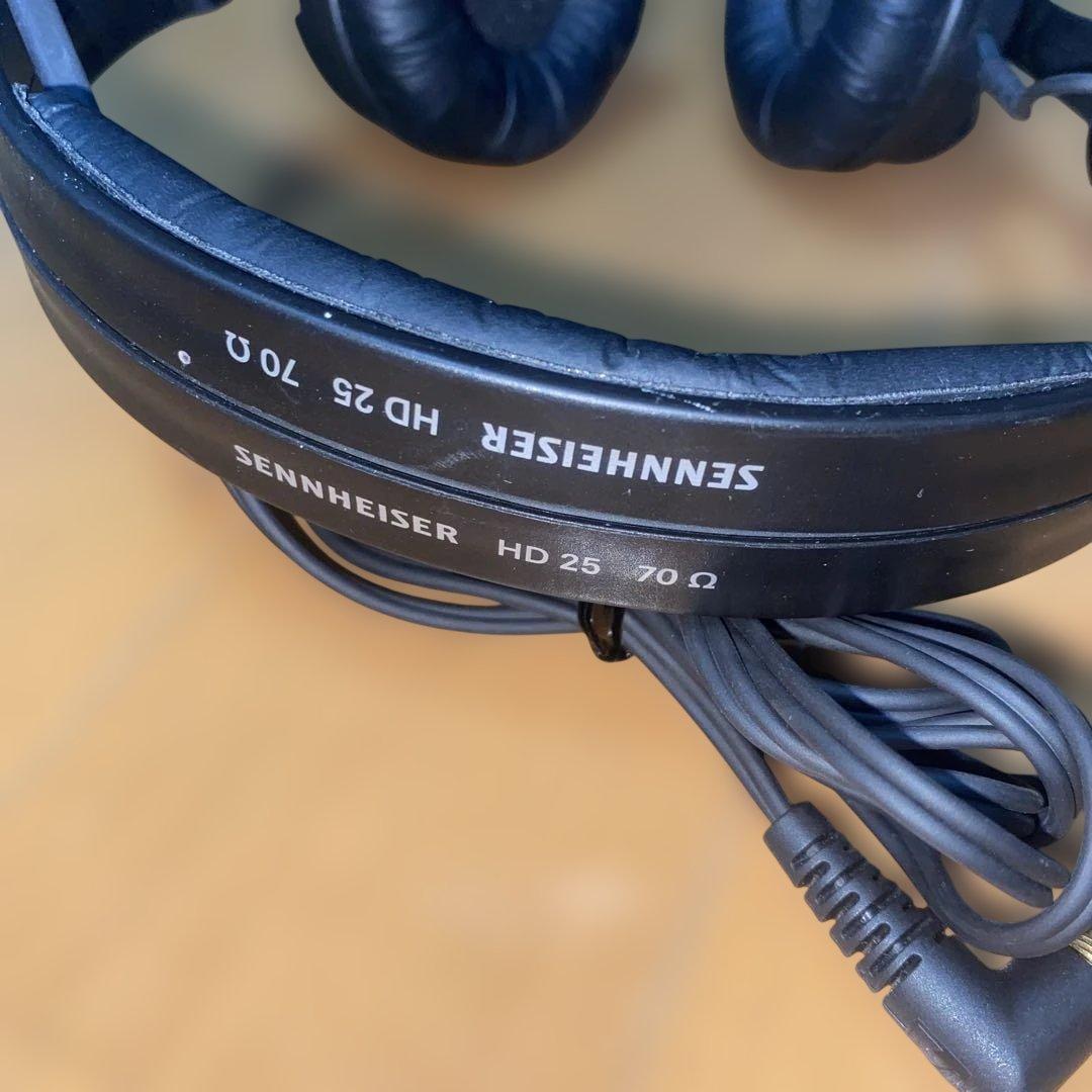 Sennheiser HD25 ブラック ヘッドホン イヤーパッドほぼ新品