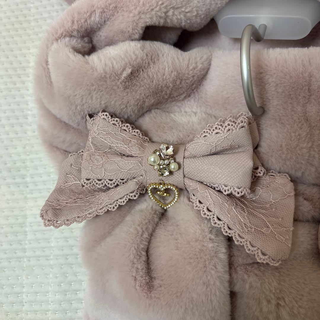 リズリサ　ウサギ耳つきフェイクファージャケット