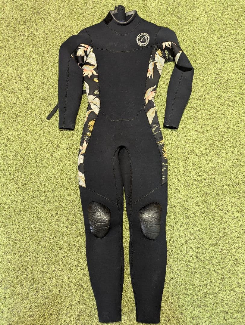 ビラボン レディース ウェットスーツ 3×2mm L ジャージ 美品ほつれ小あり