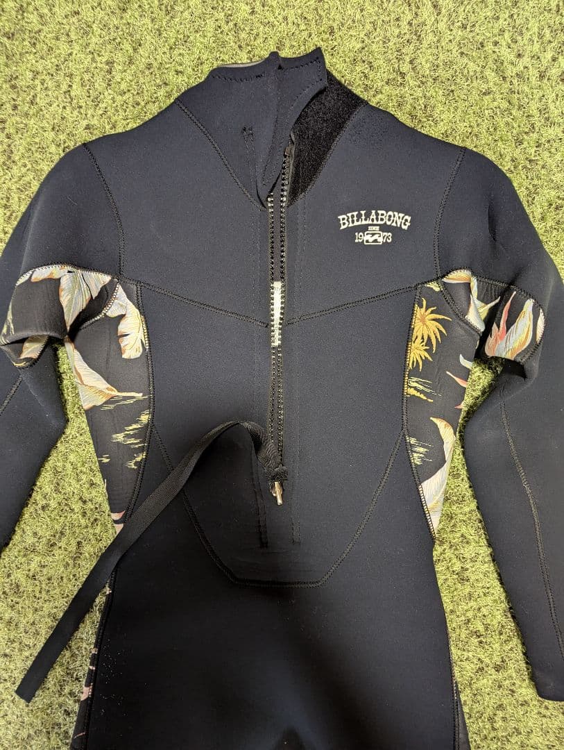 ビラボン レディース ウェットスーツ 3×2mm L ジャージ 美品ほつれ小あり