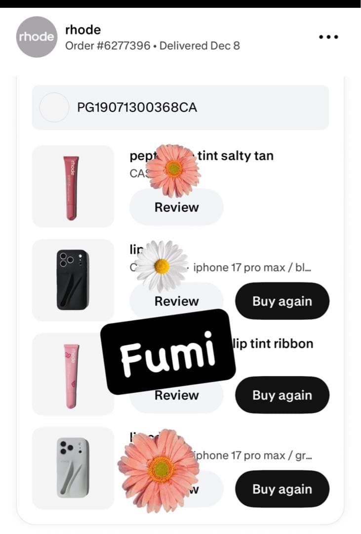 一点のみ　rhode iphone17 pro max ケース限定　黒