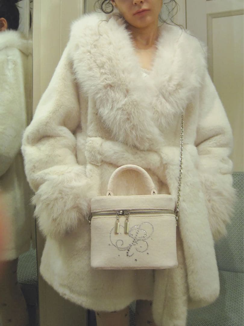 バッグ PELLICULE pc souffle vanitybag NUDEPINK