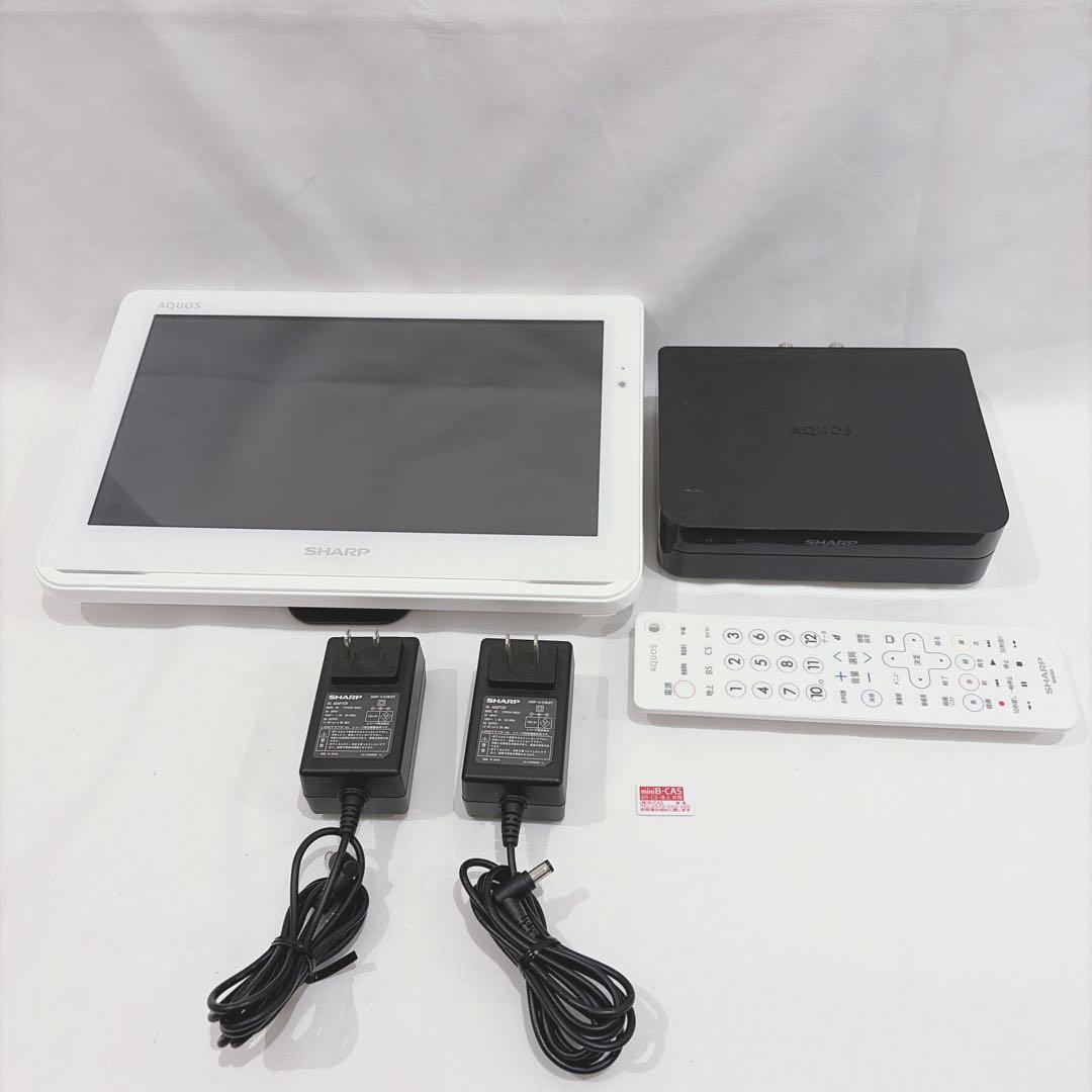 【良品】シャープ 2T-C12AF ポータブル液晶テレビ AQUOS ホワイト