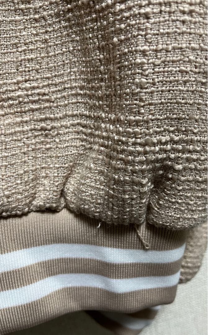 Myu ミュー パールフラワーツイードブルゾン