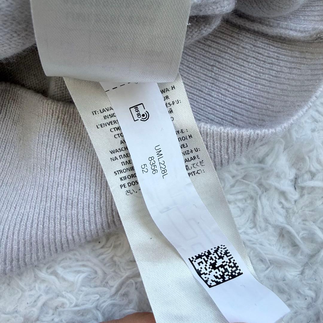 FALCONERI カシミヤ セーター XL ライトグレー オフホワイト