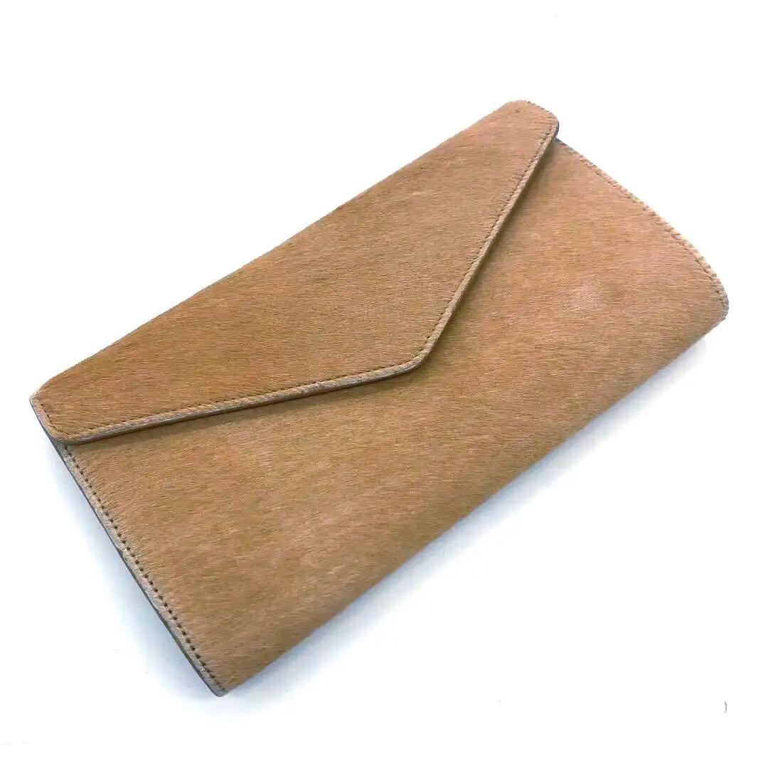 超希少·極美品✨イヴサンローラン リヴゴーシュ ハラコ　クラッチバッグ