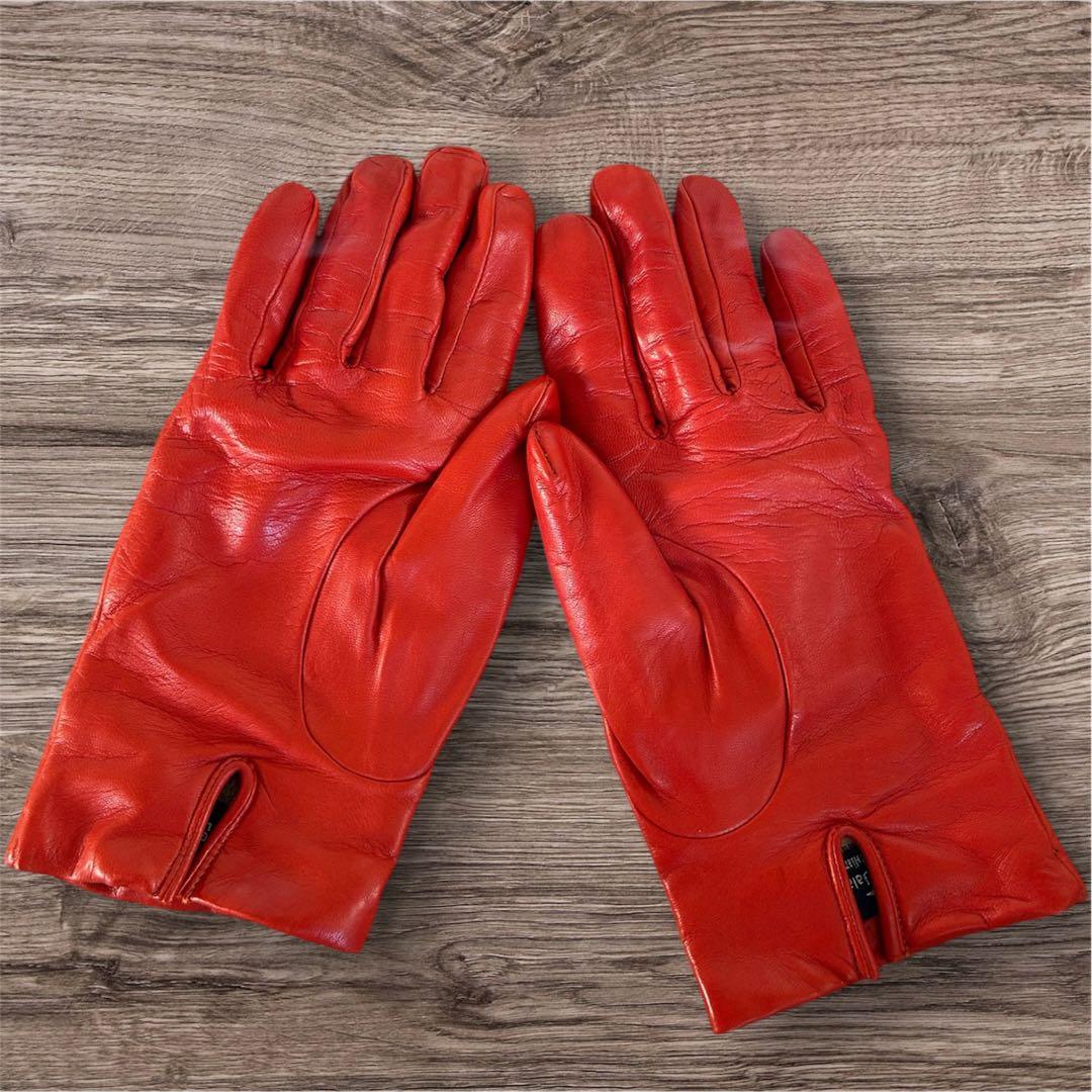 Gala Gloves レザー手袋 赤
