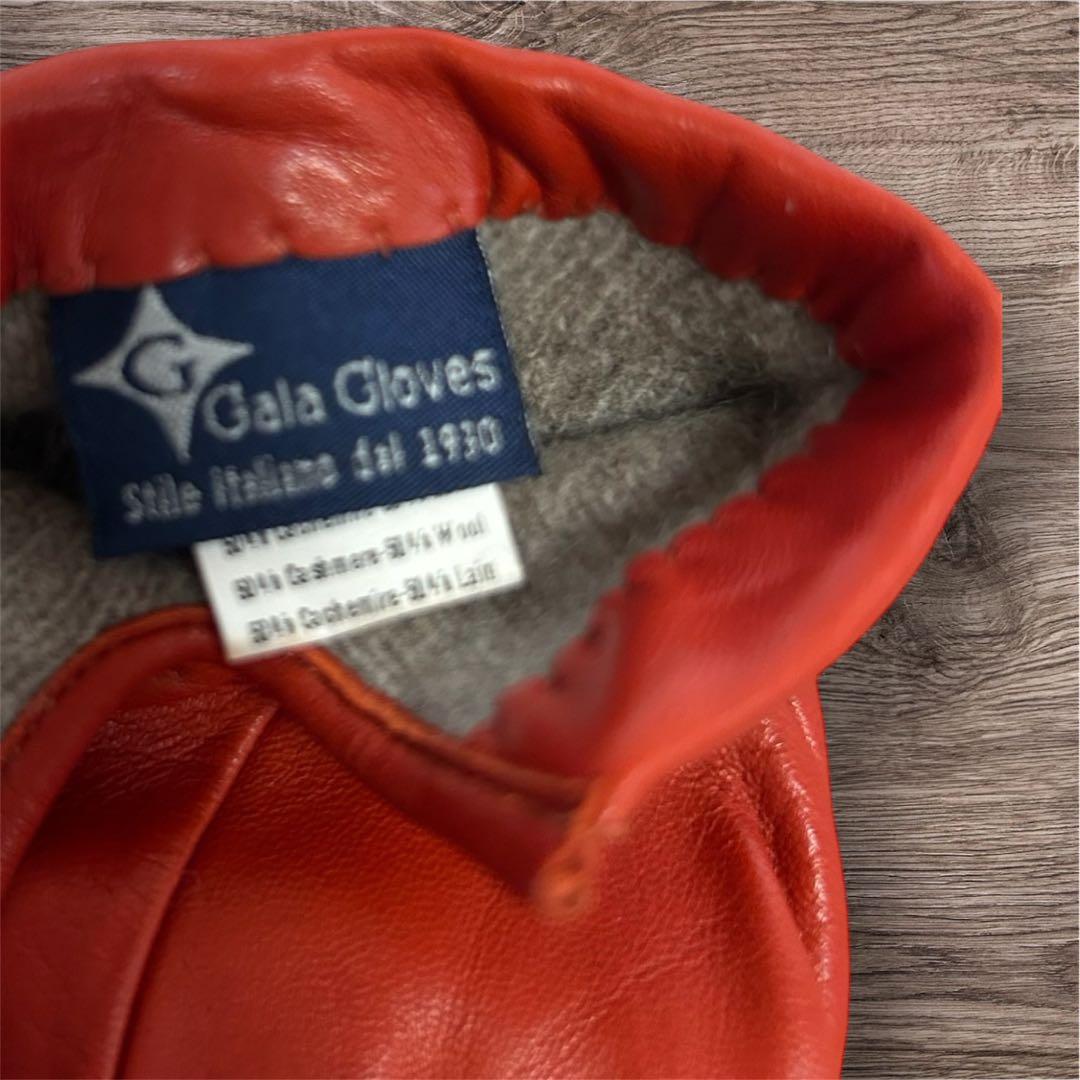 Gala Gloves レザー手袋 赤