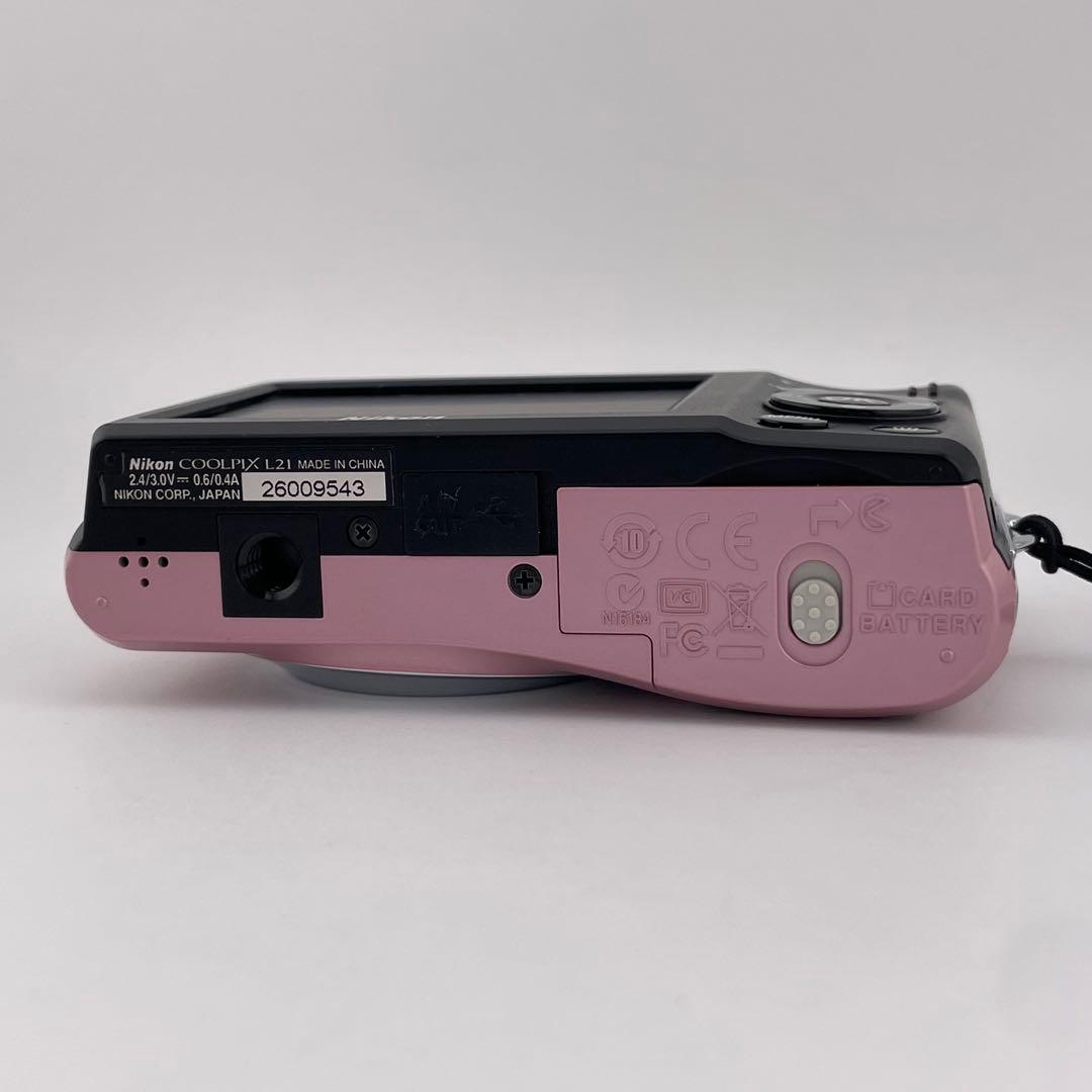 実写美⭕️【動作確認済】Nikon COOLPIX L21 デジカメ　ピンク