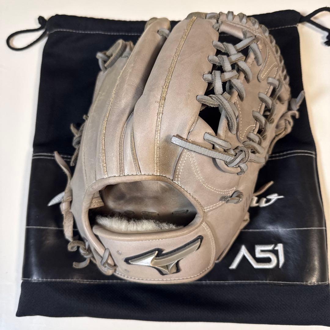 最終値下げします。ミズノプロ　A51 内野手用　軟式グローブ