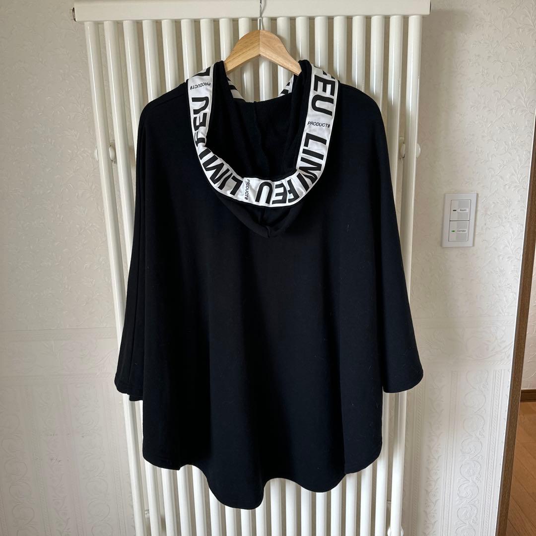 LIMI feuブラック ポンチョ　ヨウジヤマモト【新品未使用品】