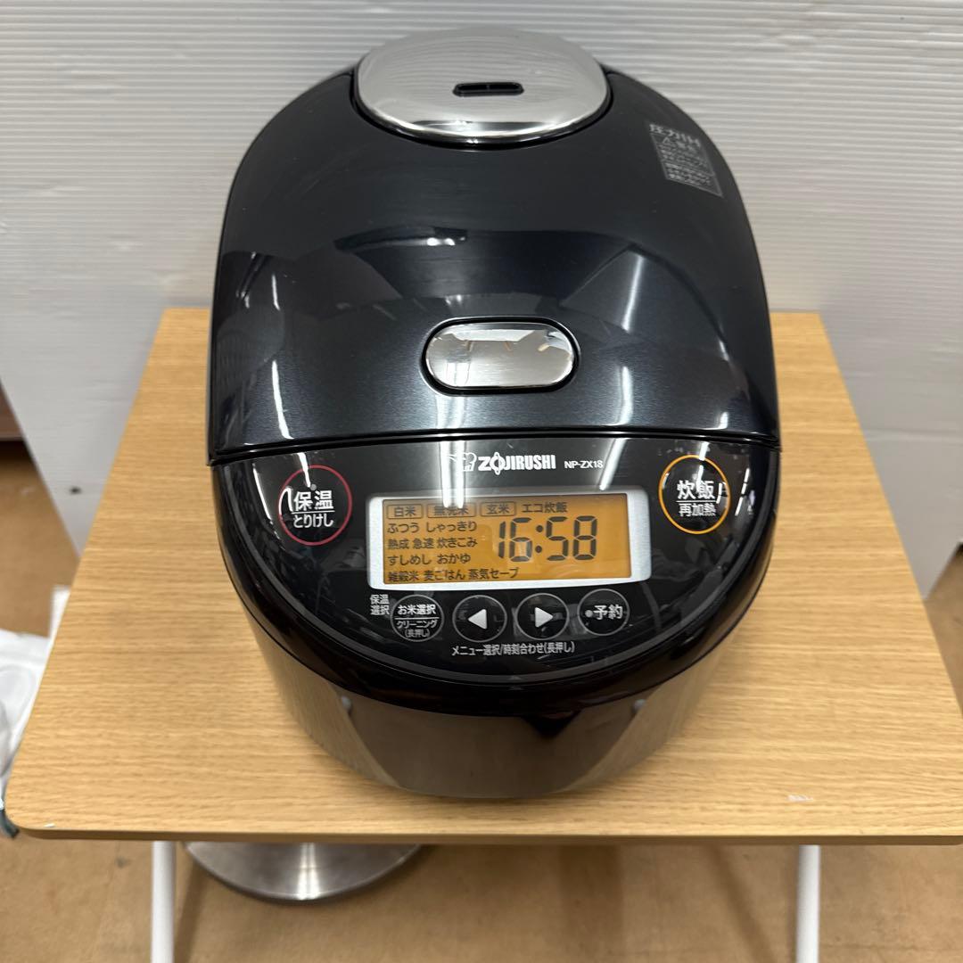 象印　圧力IHジャー炊飯器NP-ZX18 10合(1.8L)2022年製