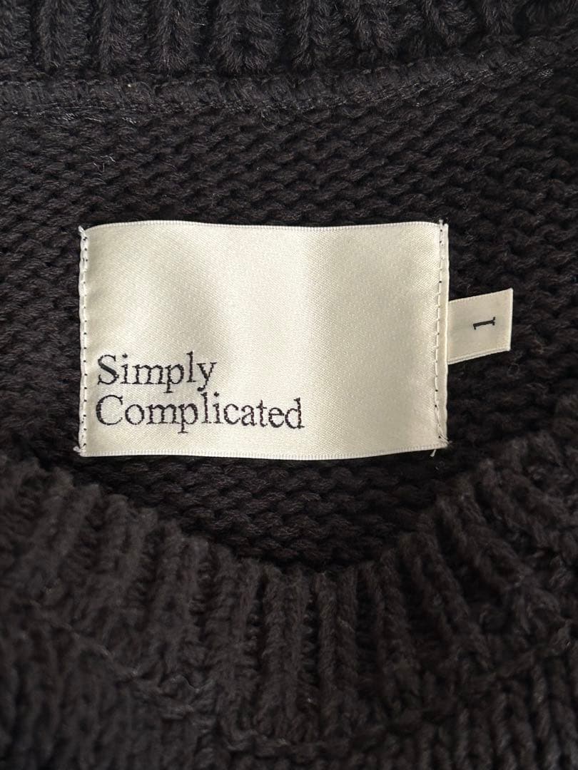 Simply Complicated 23aw ニット　サイズ1