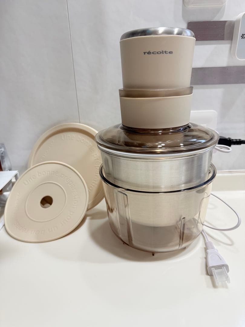 レコルト　フードプロセッサー コンボ RCP-6(W)