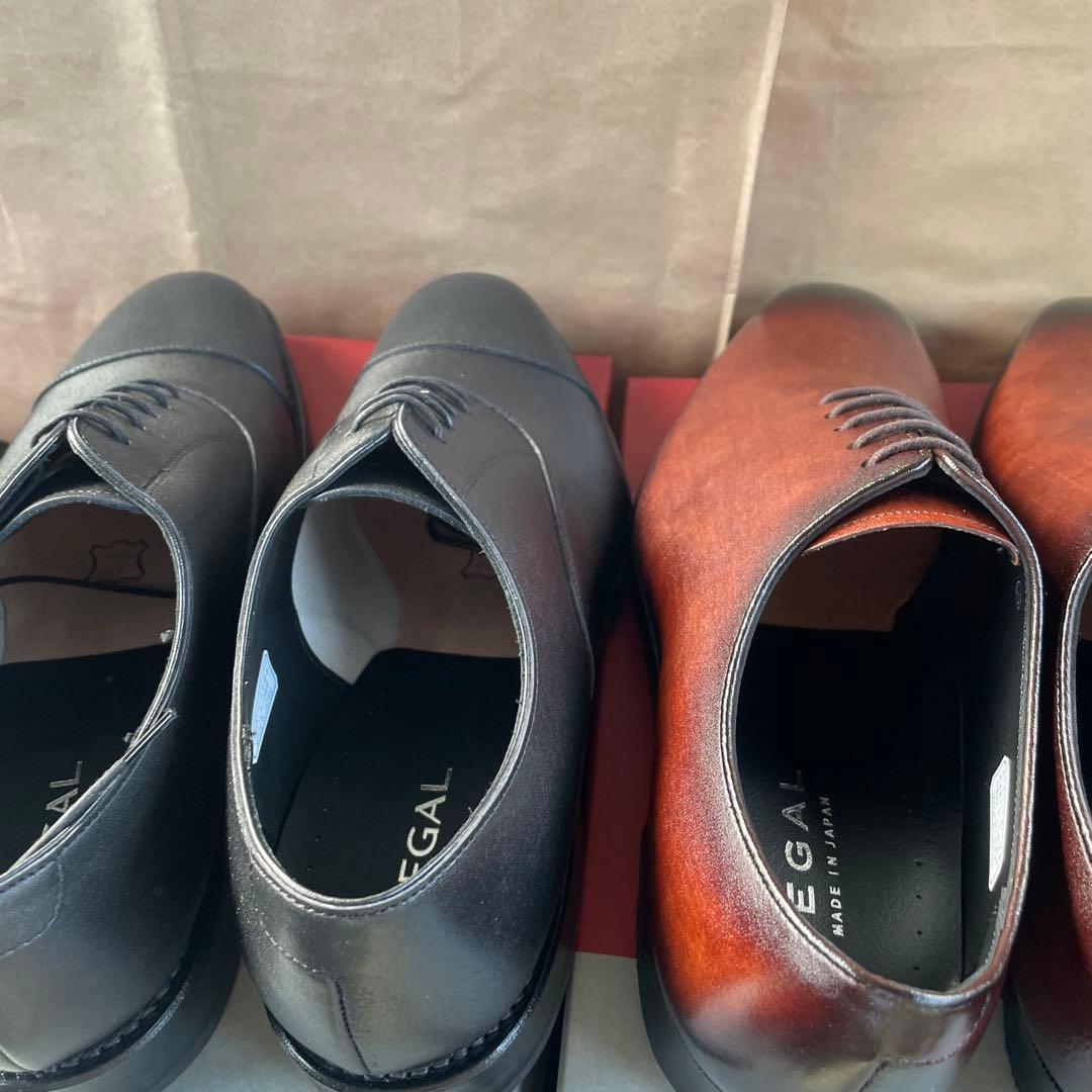 リーガル　01HLブラック　24GLブラウン 25CM 2足セット