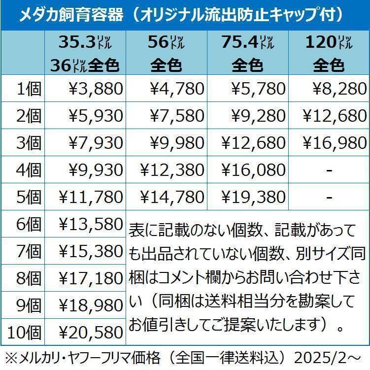 【新仕様】メダカ飼育ケース 36㍑x4個（4色あり）オーバーフロー対策済 金魚