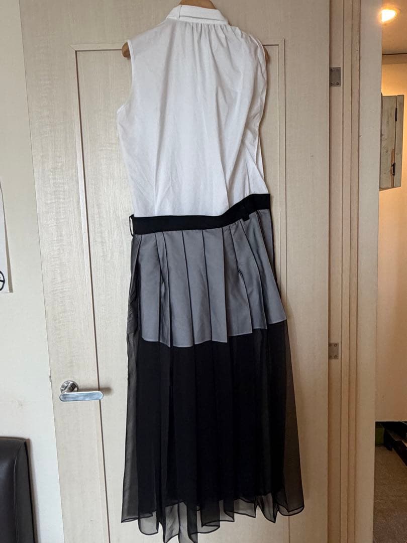 sacai 2024ss コレクションノースリーブシャツワンピース