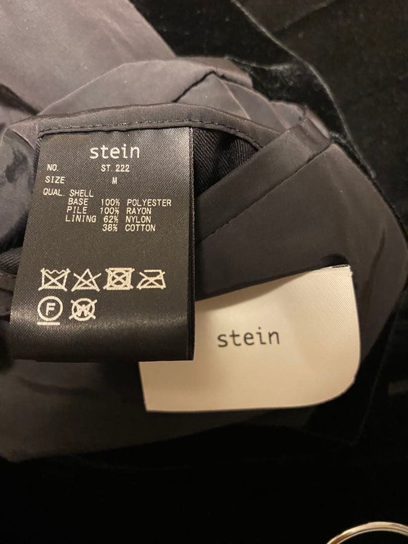 【定価85,800円】Stein ノーカラーベルベットジャケットサイズM