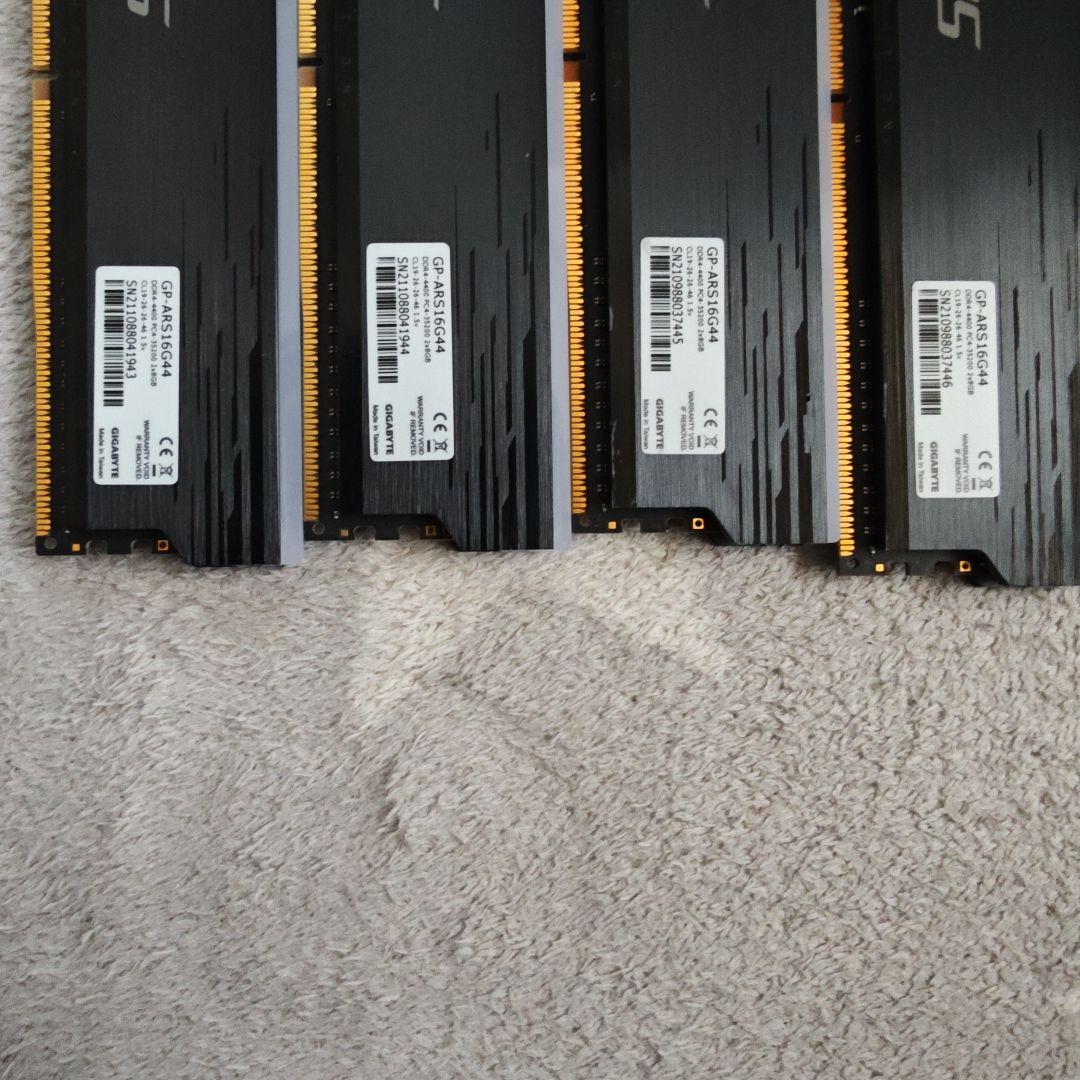 【動作確認済み】AORUS DDR4メモリ 8GB×4(32GB)