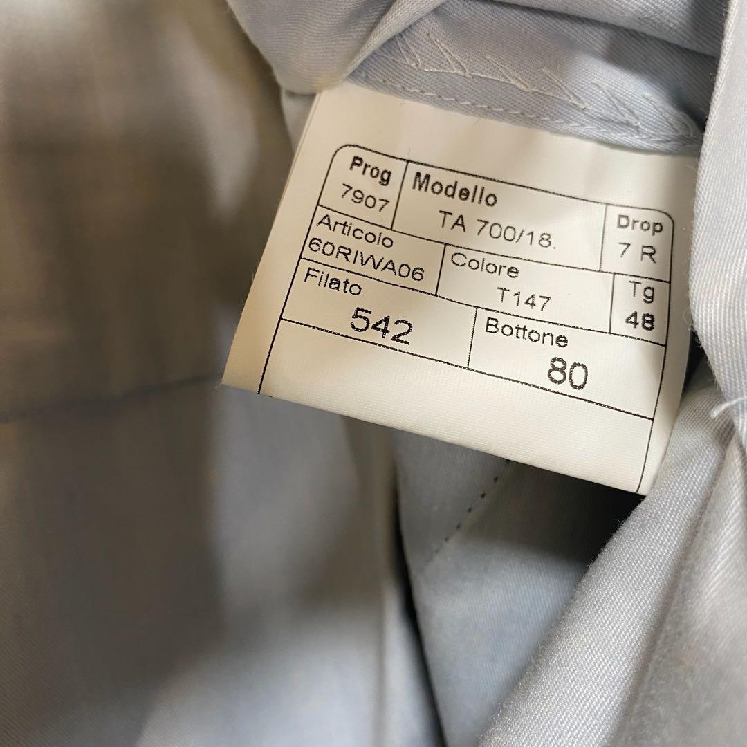 タリアトーレ　Super120’s 3B スーツ グレー系 ストライプ 48