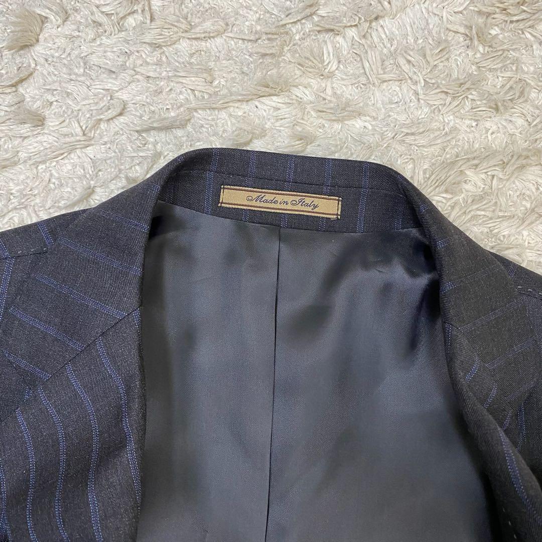 タリアトーレ　Super120’s 3B スーツ グレー系 ストライプ 48