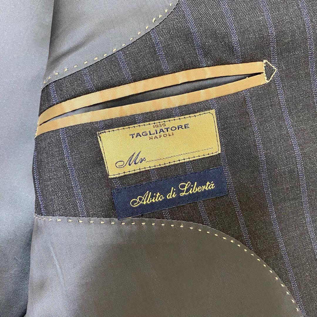 タリアトーレ　Super120’s 3B スーツ グレー系 ストライプ 48