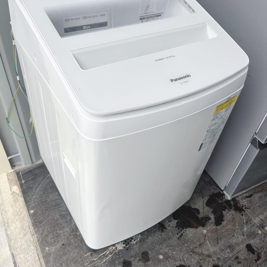 9取付無料！パナソニック熱乾燥搭載搭載！高性能多機能ホワイト8kg洗濯機！冷蔵庫
