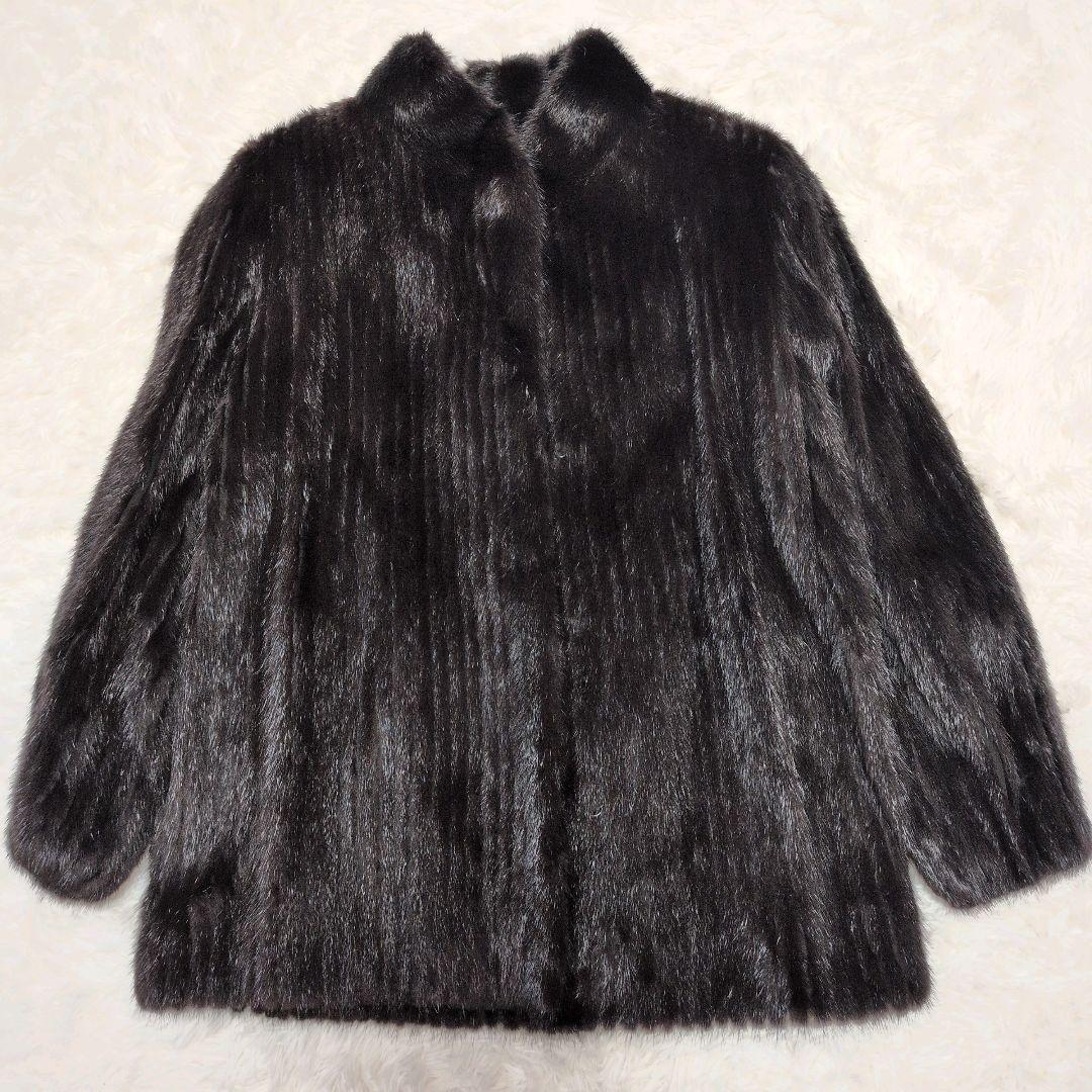 【極美品】ミンク　バルーン袖　ブラック　ファー　コート