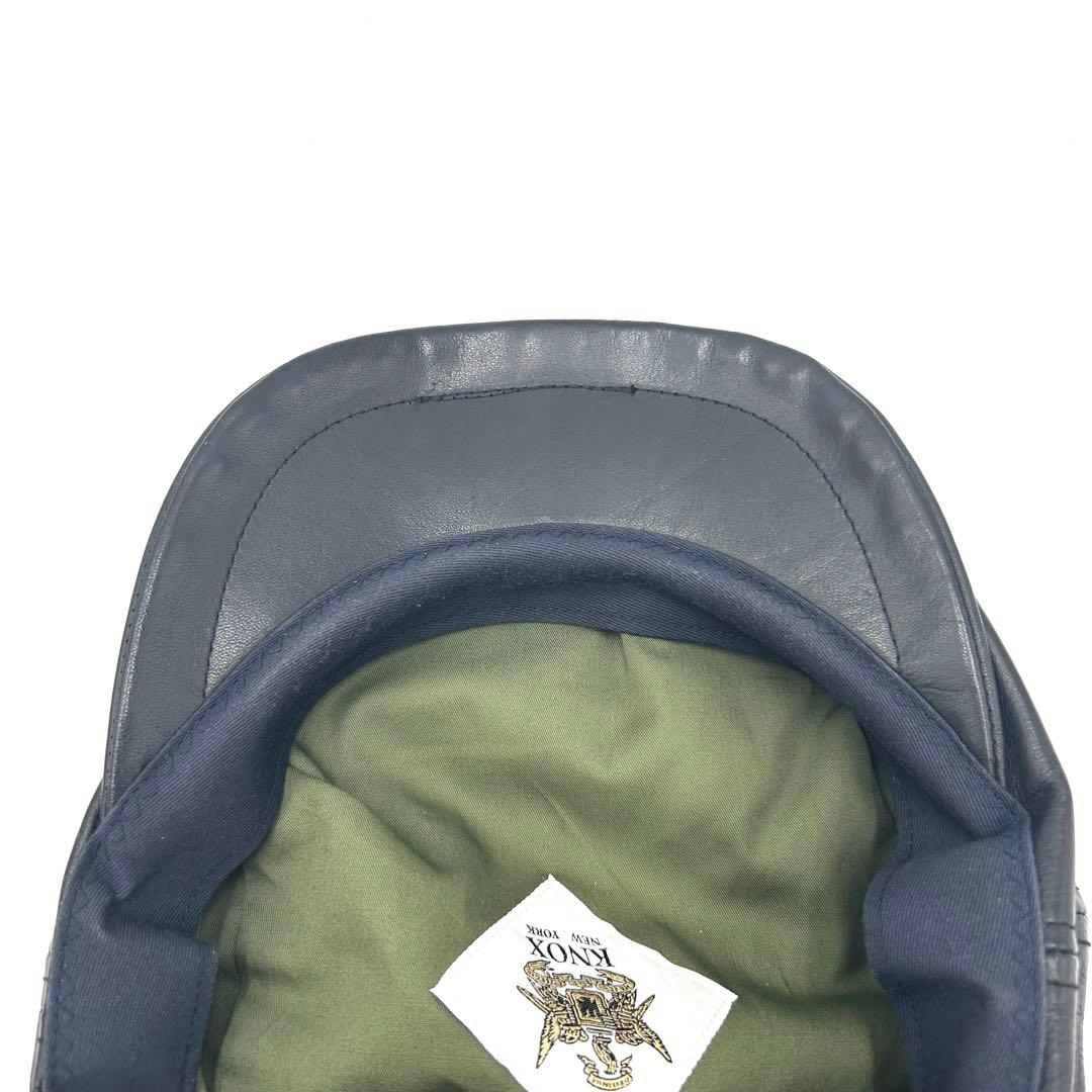 ★激レア★【新品同様】KNOX CA4LA キャスケット レザーハンチング帽