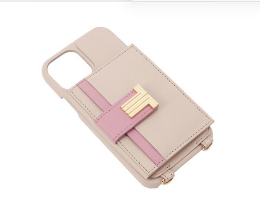 iPhone13 ランバン ロングストラップ＆カードポケット付きケース