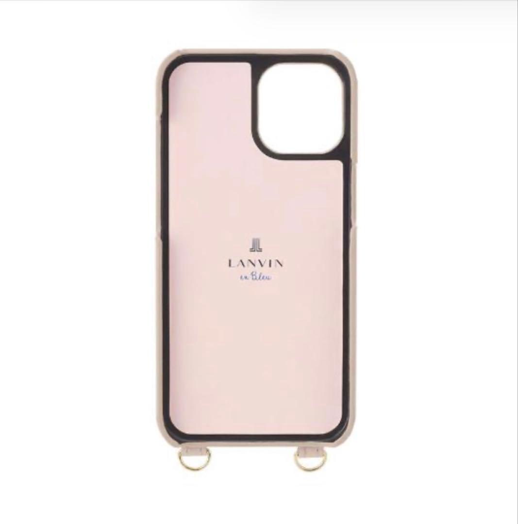 iPhone13 ランバン ロングストラップ＆カードポケット付きケース