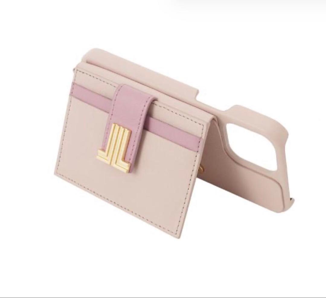 iPhone13 ランバン ロングストラップ＆カードポケット付きケース