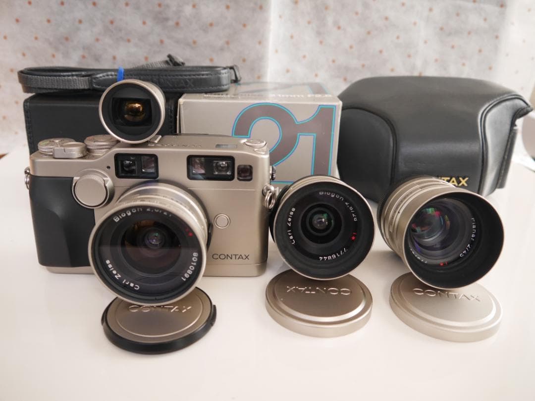 レジファインダーカメラ CONTAX-G2セット(21,28,45mm)良品