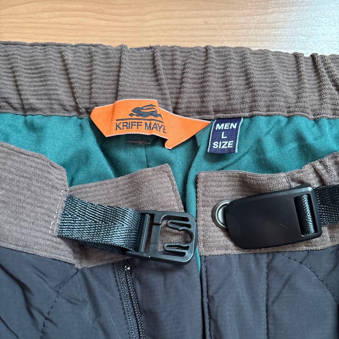 クリフメイヤー中綿キルトクライミングパンツ（ブラック）メンズL（レディースXL）