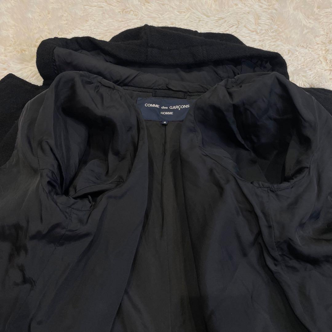 コムデギャルソン オム メンズ M相当 ダッフルコート ダークネイビー