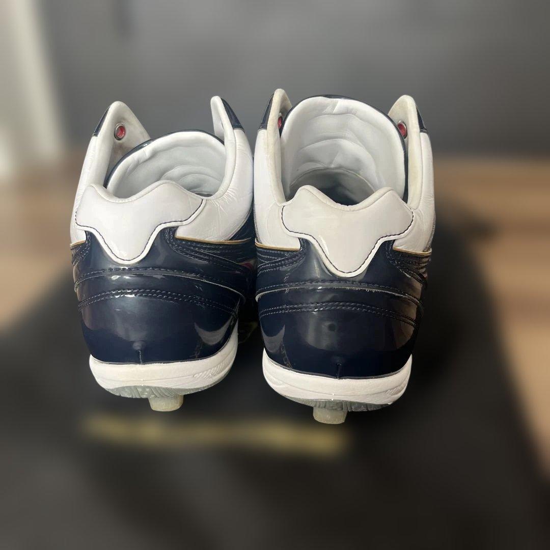 ASICS GOLDSTAGE スパイク ホワイト/ネイビー/レッド