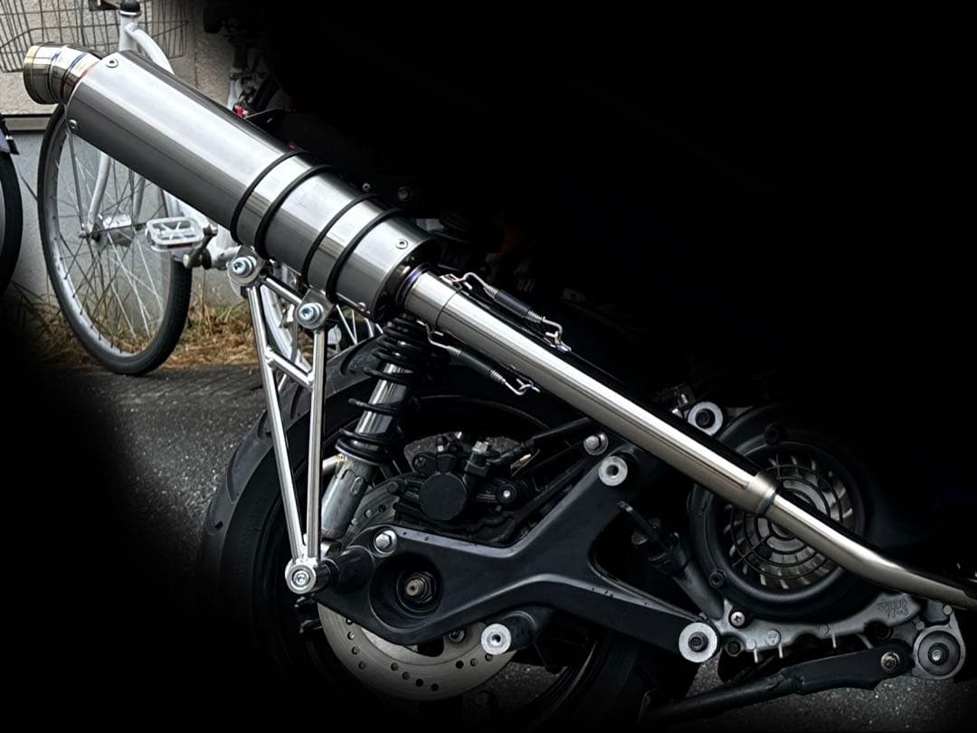 シグナスX ユタカチャンネル×ガレージバルコラボマフラー