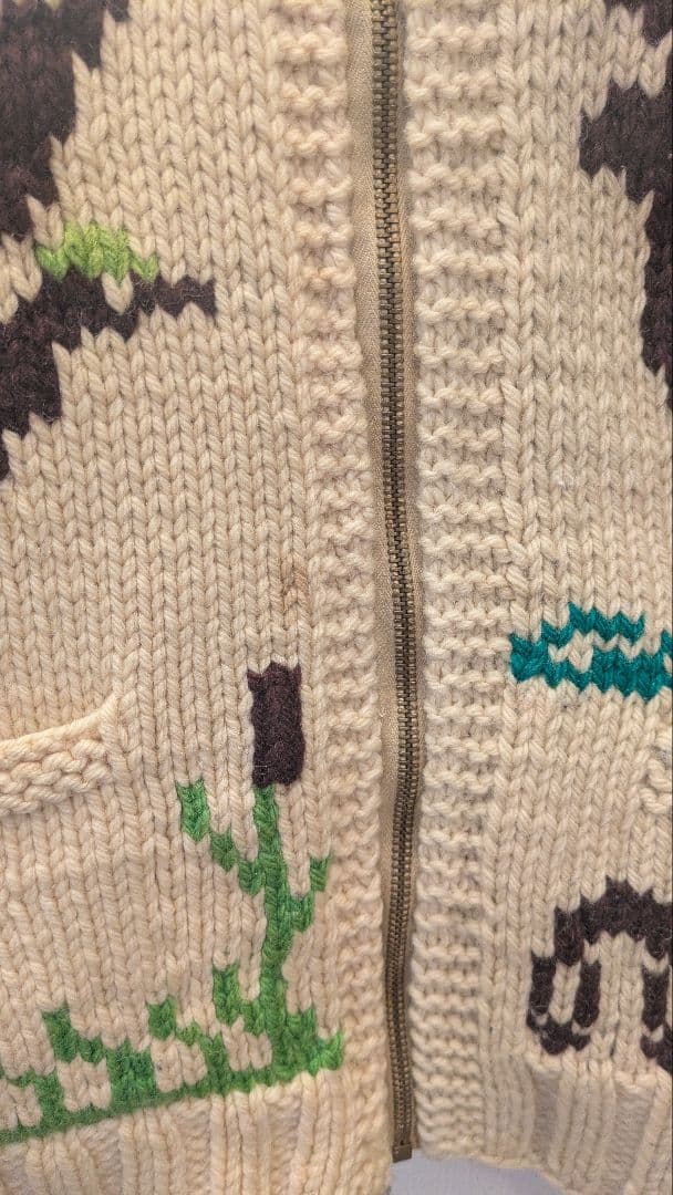 シロクマコート　カウチン　ケイスケカンダ　ニット　セーター