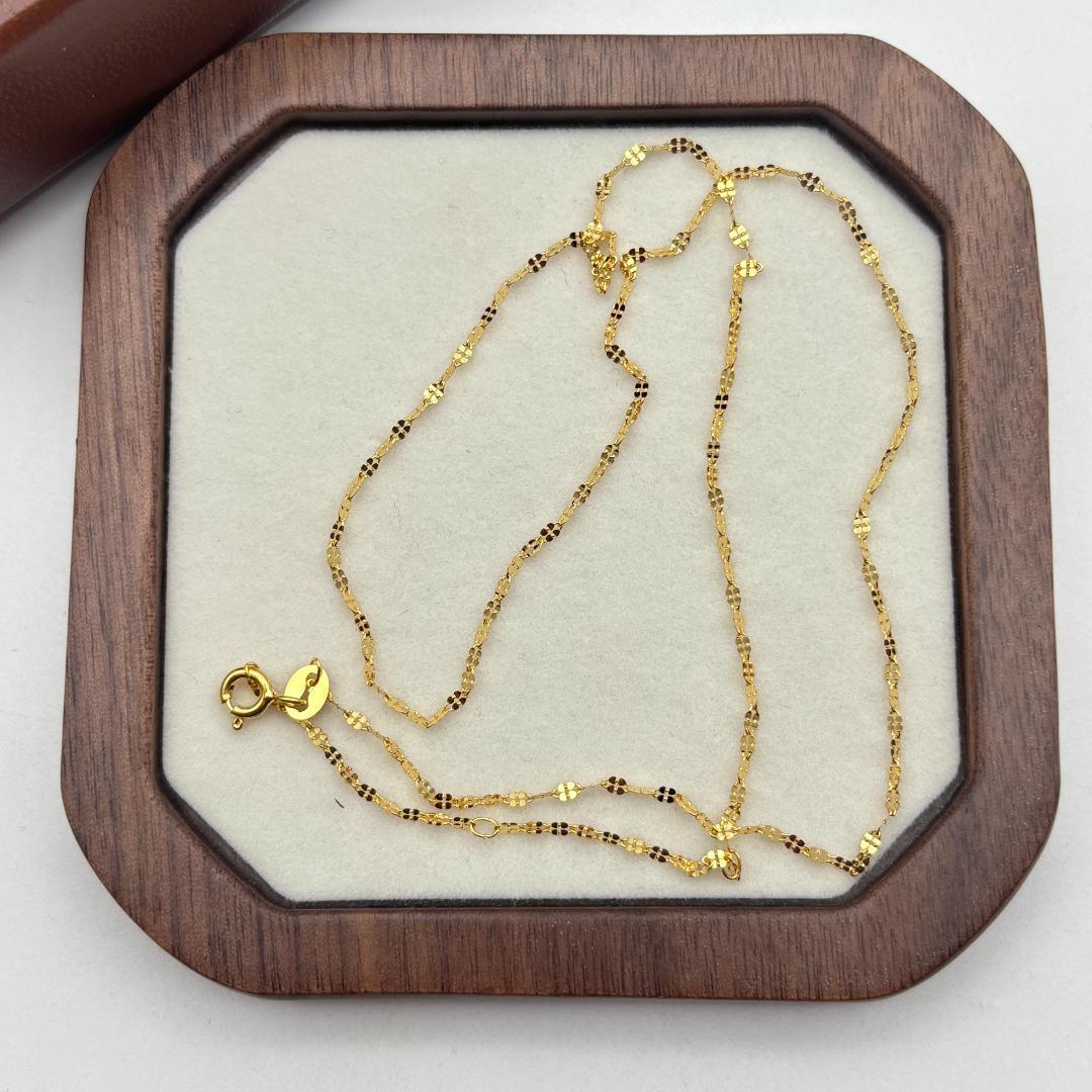 極美品ネックレスK18金 イエロー ゴールド K18刻印有り