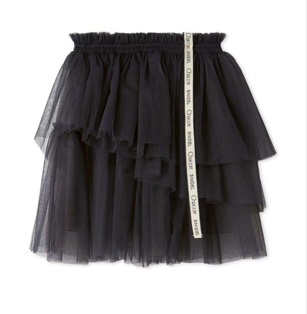 SNIDEL 【Chacott】チュールチュチュ　スカート　グレー
