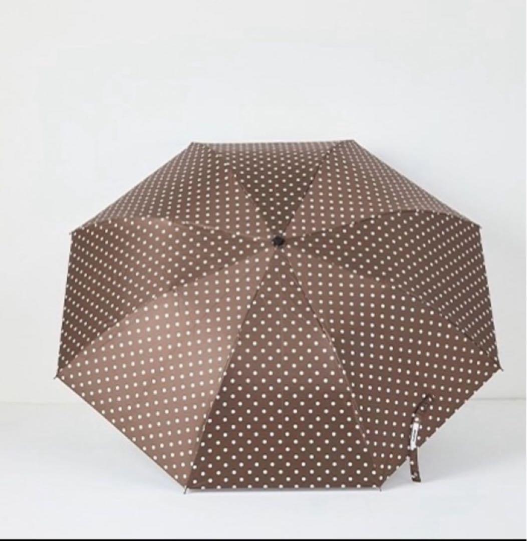 【新品未開封】FORME 東原亜希　晴雨兼用日傘　 ブラウン ドット