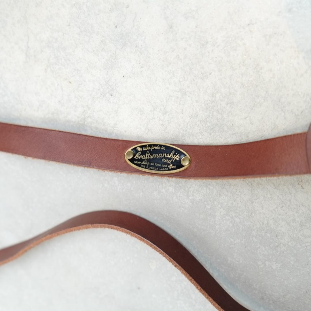 THE SUPERIOR LABOR 本革 サスペンダー ヌメ革 岡山メイド